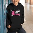 Strike Out Cancer Breast Cancer Awareness Baseball Warrior Graphic Youth Hoodie Strike Out Cancer Breast Cancer Awareness Baseball Warrior Graphic Youth Hoodie