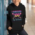 I Survived 100 Days Of School Baseball 100th Day Kids Girls Graphic Youth Hoodie I Survived 100 Days Of School Baseball 100th Day Kids Girls Graphic Youth Hoodie