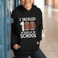 I Tackled 100 Days Of School Baseball Player Kids Teacher Graphic Youth Hoodie I Tackled 100 Days Of School Baseball Player Kids Teacher Graphic Youth Hoodie