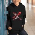 Valentine Baseball Player Drip Graphic Youth Hoodie Valentine Baseball Player Drip Graphic Youth Hoodie