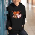 Valentines Baseball Basketball Football Heart Boy Men Graphic Youth Hoodie Valentines Baseball Basketball Football Heart Boy Men Graphic Youth Hoodie