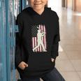 Vintage American Flag Baseball Batter Patriotic Home Run Graphic Youth Hoodie Vintage American Flag Baseball Batter Patriotic Home Run Graphic Youth Hoodie
