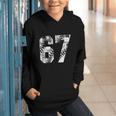 Vintage Baseball Number 67 Jersey Player Uniform Graphic Youth Hoodie Vintage Baseball Number 67 Jersey Player Uniform Graphic Youth Hoodie