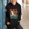 Women's Eat Sleep Baseball Repeat Vintage Player Sport Lover Retro Graphic Youth Hoodie Women's Eat Sleep Baseball Repeat Vintage Player Sport Lover Retro Graphic Youth Hoodie