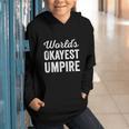 Worlds Okayest Umpire Sarcastic Baseball Game Official Graphic Youth Hoodie