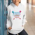 Baseball 50 Year Old Ice Cream Drip 50th Birthday Number 50 Graphic Youth Hoodie Baseball 50 Year Old Ice Cream Drip 50th Birthday Number 50 Graphic Youth Hoodie