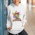 Baseball Banana Splatter Sports Kids Teens Premium Tri-Blend Graphic Youth Hoodie