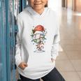 Baseball Christmas Ball Hat Snow Winter Premium Tri-Blend Graphic Youth Hoodie