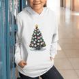 Baseball Christmas Tree Men Boys Youth Santa Sports Graphic Youth Hoodie