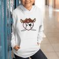 Baseball Heart Pirate Hat Crossed Swords Men Boys Kids Youth Premium Tri-Blend Graphic Youth Hoodie