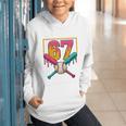 Baseball Ice Cream Drip Number 67 Player 67th Birthday Premium Tri-Blend Graphic Youth Hoodie Baseball Ice Cream Drip Number 67 Player 67th Birthday Premium Tri-Blend Graphic Youth Hoodie