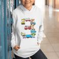 Baseball Ice Cream Drip Vehicles Youth Baseball Drip Premium Tri-Blend Graphic Youth Hoodie