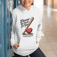 Baseball Valentine Forever On Deck For You Tee Graphic Youth Hoodie