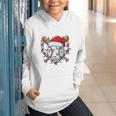 Christmas Baseball Santa Hat For Baseball Players Fans Graphic Youth Hoodie Christmas Baseball Santa Hat For Baseball Players Fans Graphic Youth Hoodie