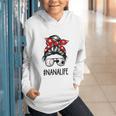 Classy Nana Life Soccer Messy Bun Baseball Mother's Day Graphic Youth Hoodie