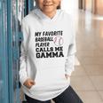 My Favorite Baseball Player Calls Me Gamma Graphic Youth Hoodie My Favorite Baseball Player Calls Me Gamma Graphic Youth Hoodie