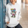 Ice Cream Drip Baseball Party 100 Days Of School Teacher Graphic Youth Hoodie Ice Cream Drip Baseball Party 100 Days Of School Teacher Graphic Youth Hoodie