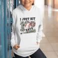 I Just Hit 100 Days Of School Camo Baseball 100 Days Smarter Graphic Youth Hoodie I Just Hit 100 Days Of School Camo Baseball 100 Days Smarter Graphic Youth Hoodie