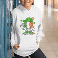 Kids Boys St Patricks Day Irish Flag Kids Baseball Ice Cream Drip Graphic Youth Hoodie