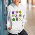 Mardi Gras Baseball Coquette Bow Fat Tuesday Parade Girls Graphic Youth Hoodie Mardi Gras Baseball Coquette Bow Fat Tuesday Parade Girls Graphic Youth Hoodie
