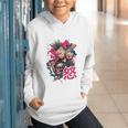 Punk Girl With Anger Kanji And Baseball Bat Graphic Youth Hoodie