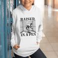 Raised In a Pen Baseball Pitcher Saying Bullpen Graphic Youth Hoodie Raised In a Pen Baseball Pitcher Saying Bullpen Graphic Youth Hoodie