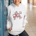 Santa Playing Baseball Catcher Merry Christmas Sport Player Graphic Youth Hoodie Santa Playing Baseball Catcher Merry Christmas Sport Player Graphic Youth Hoodie