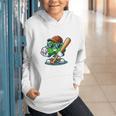 Shamrock Baseball St Patrick's Day Kids Boys Toddlers Premium Tri-Blend Graphic Youth Hoodie