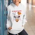 Valentines Day Boys Men Hearts Gaming Football Baseball Love Premium Tri-Blend Graphic Youth Hoodie