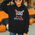 100 Days Of School Baseball Ice Cream Drip 100th Day School Graphic Youth Hoodie 100 Days Of School Baseball Ice Cream Drip 100th Day School Graphic Youth Hoodie