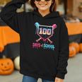 100 Days Of School Ice Cream Drip Baseball 100 Days Smarter Graphic Youth Hoodie 100 Days Of School Ice Cream Drip Baseball 100 Days Smarter Graphic Youth Hoodie