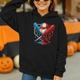 American Baseball Drip Graffiti Ball And Bat Graphic Youth Hoodie American Baseball Drip Graffiti Ball And Bat Graphic Youth Hoodie
