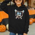 Baseball 12 Year Old Ice Cream Drip 12th Birthday Boys Graphic Youth Hoodie