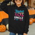 Baseball Or Bows Uncle Loves You Gender Reveal Graphic Youth Hoodie Baseball Or Bows Uncle Loves You Gender Reveal Graphic Youth Hoodie