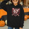 Baseball Candy Cane Drip 6 7 Six Seven Meme Christmas Boys Graphic Youth Hoodie