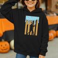 Baseball Drip Dripping Ice Cream Sport Player American Flag Graphic Youth Hoodie