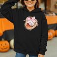 Baseball Drip Ice Cream Coquette Pink Bow Baseball Player Graphic Youth Hoodie Baseball Drip Ice Cream Coquette Pink Bow Baseball Player Graphic Youth Hoodie