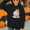 Baseball Drip Ice Cream Crown Melt Graphic Graphic Youth Hoodie