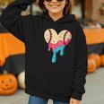 Baseball Drip Melting Ice Cream Baseball Heart Boys Girls Graphic Youth Hoodie Baseball Drip Melting Ice Cream Baseball Heart Boys Girls Graphic Youth Hoodie