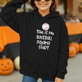 This Is My Baseball Pajama Shirt For Players Teens Boys Girl Graphic Youth Hoodie