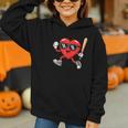 Baseball Valentines Day Heart Boys Sports Love Graphic Youth Hoodie Baseball Valentines Day Heart Boys Sports Love Graphic Youth Hoodie