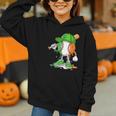 Boys St Patricks Day Kids Baseball Player Ice Cream Drip Graphic Youth Hoodie