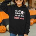 Crazy Proud Soccer Baseball Player Mom Ball Mother Graphic Youth Hoodie Crazy Proud Soccer Baseball Player Mom Ball Mother Graphic Youth Hoodie