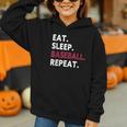 Eat Sleep Baseball Repeat Baseball Player Graphic Youth Hoodie