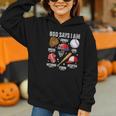 God Says I Am Baseball Player Catcher Pitcher Boys Men Graphic Youth Hoodie
