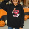 Heart Play Baseball Valentine's Day Teens Boys Girls Kids Graphic Youth Hoodie Heart Play Baseball Valentine's Day Teens Boys Girls Kids Graphic Youth Hoodie