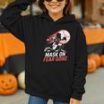 Mask On Fear Gone Baseball Catcher Softball Graphic Youth Hoodie Mask On Fear Gone Baseball Catcher Softball Graphic Youth Hoodie