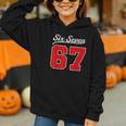 Number 67 Numbered Six Seven Baseball Jersey Style Team 67 Graphic Youth Hoodie Number 67 Numbered Six Seven Baseball Jersey Style Team 67 Graphic Youth Hoodie