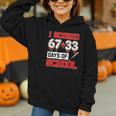 I Scored 6733 100th Days Of School Baseball Six Seven Meme Graphic Youth Hoodie I Scored 6733 100th Days Of School Baseball Six Seven Meme Graphic Youth Hoodie