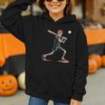 Skeleton Baseball Halloween Costume Men Boys Kids Graphic Youth Hoodie Skeleton Baseball Halloween Costume Men Boys Kids Graphic Youth Hoodie
